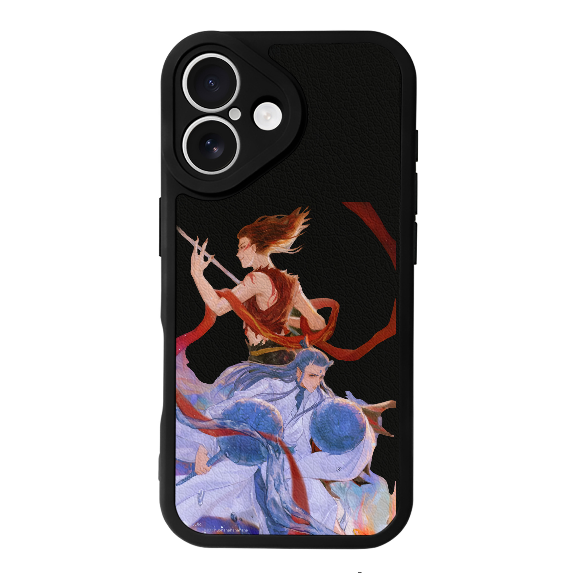（画像用） Ne Zha 2 ナタ 魔童の大暴れ 【iPhone 16シリーズ対応】シリコンスマホケース（レザー調） 材質：シリコン